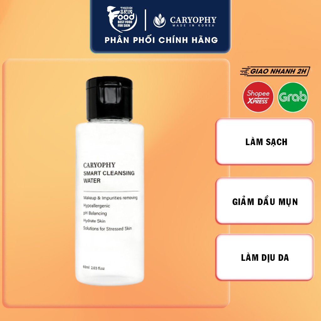 Nước Tẩy Trang Làm Dịu Dành Cho Da Dầu Mụn Caryophy Smart Cleansing Water 60ml | BigBuy360 - bigbuy360.vn