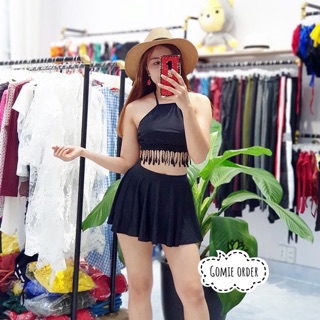 Bikini cho nữ ren tua rua che bụng