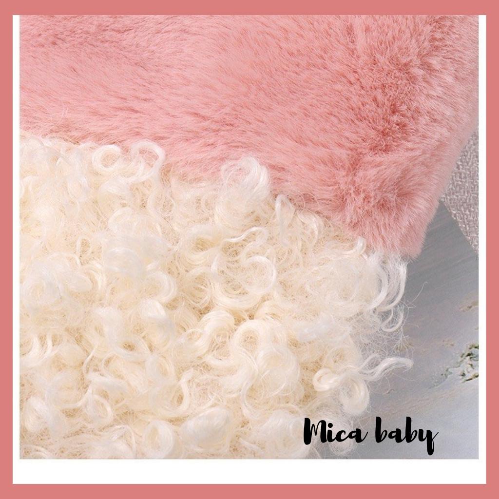 Khăn lông đình cừu dễ thương mềm mại cho bé KL153 Mica Baby