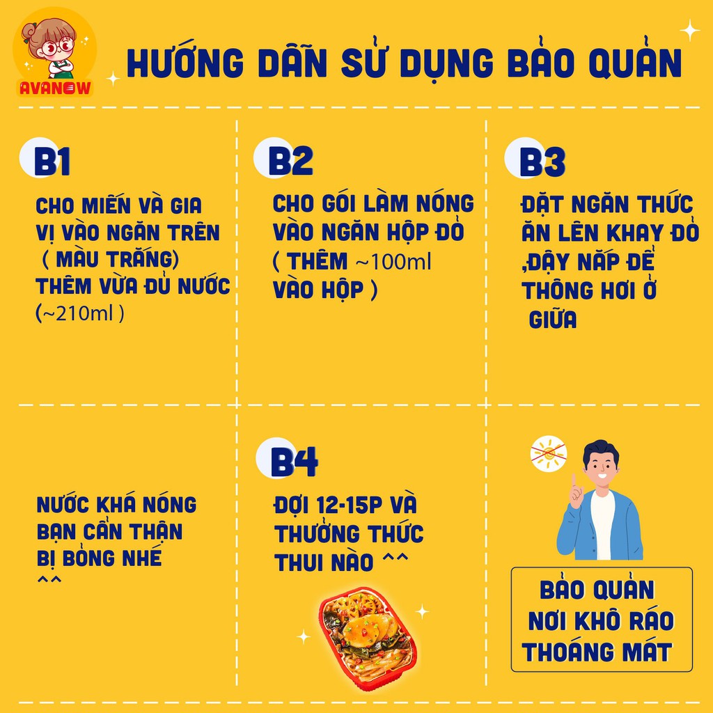 [Mã GROXUAN1 giảm 8% đơn 150K] Lẩu tự sôi Trùng Khánh 🍣 Avanow 🍣 258g nhiều topping,đồ ăn vặt trung quốc | BigBuy360 - bigbuy360.vn