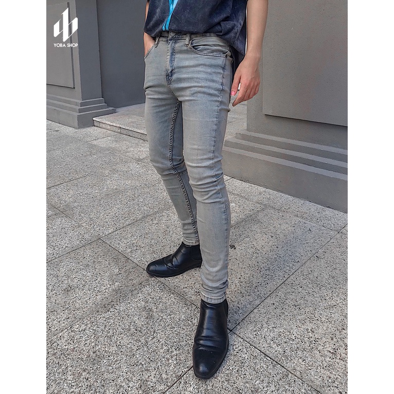 ] QUẦN JEANS DÀI NAM DIRTY WASH RÊU SLIMFIT TRƠN  SIÊU XỊN ĐẸP