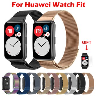 Dây đeo bằng thép không gỉ Milanese cho đồng hồ thông minh Huawei Watch Fit