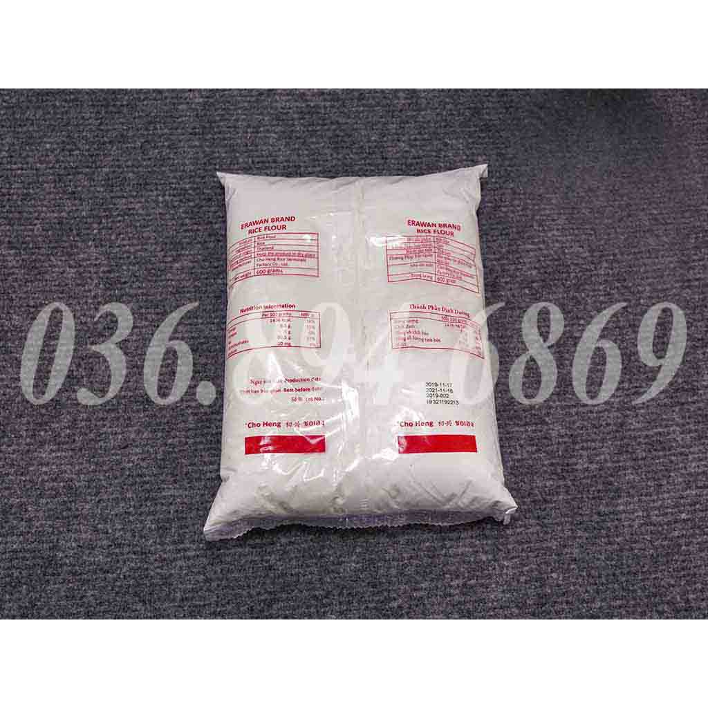 Bột gạo Thái 600g 3 con voi - Erawan Brand Rice Flour