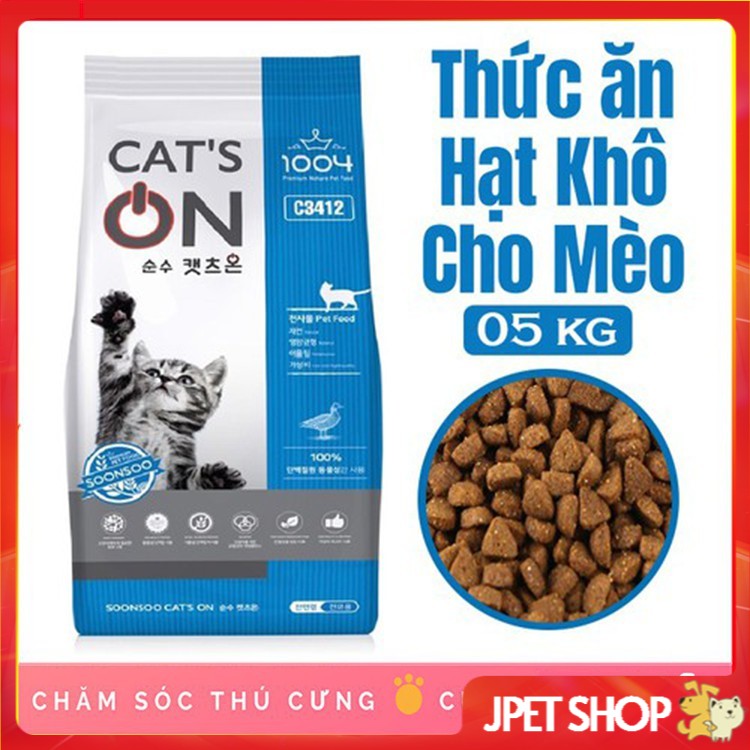 Thức ăn cho mèo hạt khô CAT’S ON Hàn Quốc từ Thịt Gà, Vịt, Rau bao 5kg - Jpet Shop