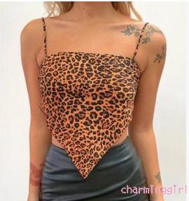 Áo Hai Dây Họa Tiết Da Báo Quyến Rũ Cho Nữ