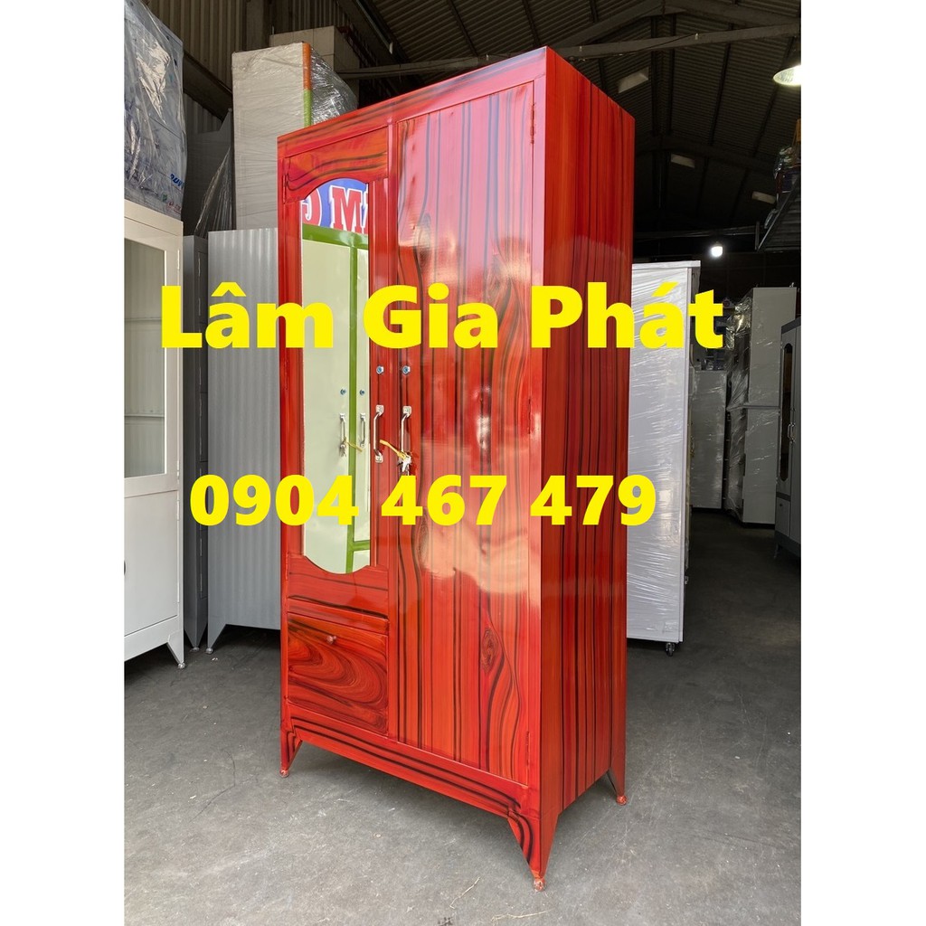 Tủ sắt đựng quần áo - tủ sơn dầu  90x1m8 giá rẻ | BigBuy360 - bigbuy360.vn