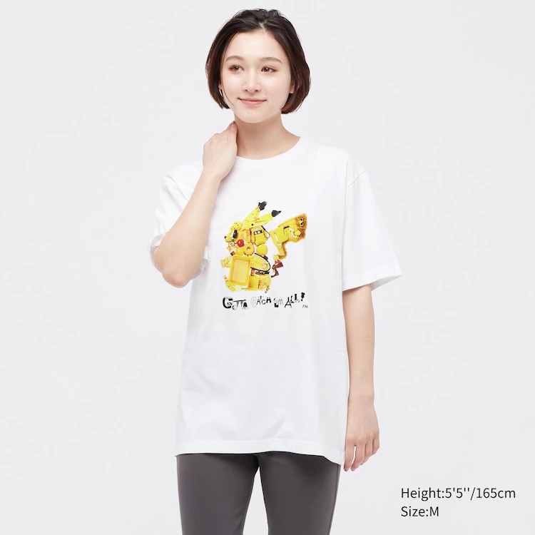 [Chính Hãng] Áo thun in họa tiết Uniqlo UT T-Shirt - Pokémon UT (00 - Trắng)