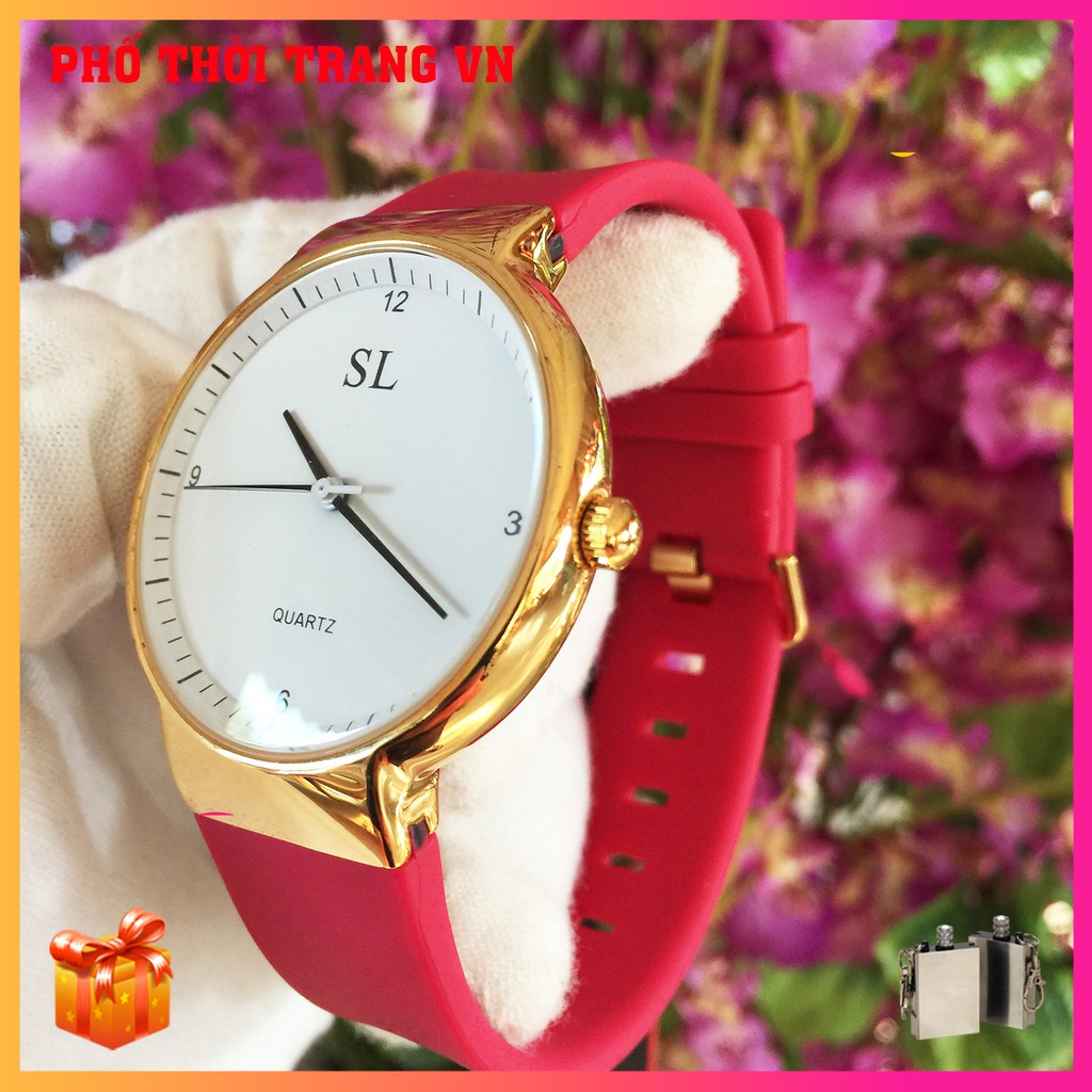 Đồng hồ nữ SL 5290 chính hãng , dây cao su cao cấp , full hộp, thẻ bảo hành 3 năm, mặt Sapphire chống nước, chống xước | BigBuy360 - bigbuy360.vn