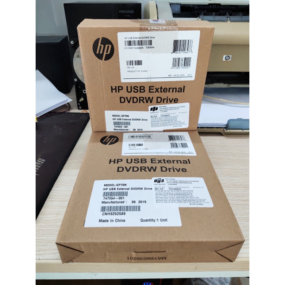 Ổ đĩa DVD RW di động gắn ngoài LITEON kết nối cổng USB - hàng nhập khẩu chính hãng bh 1 năm
