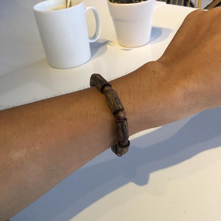 Vòng Tay Trầm Hương 🔥 Sánh Thiên Nhiên 🔥 Cực Chất ( Tặng Hộp Nhang Nụ Trầm Hương 18 Búp Sen nguyên chất ) | BigBuy360 - bigbuy360.vn