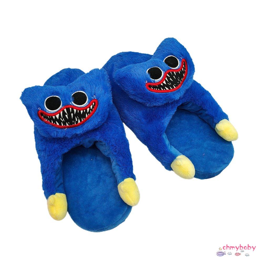 Dép mang trong nhà hình quái vật Poppy Playtime Huggy Wuggys nhồi bông thiết kế sống động như thật