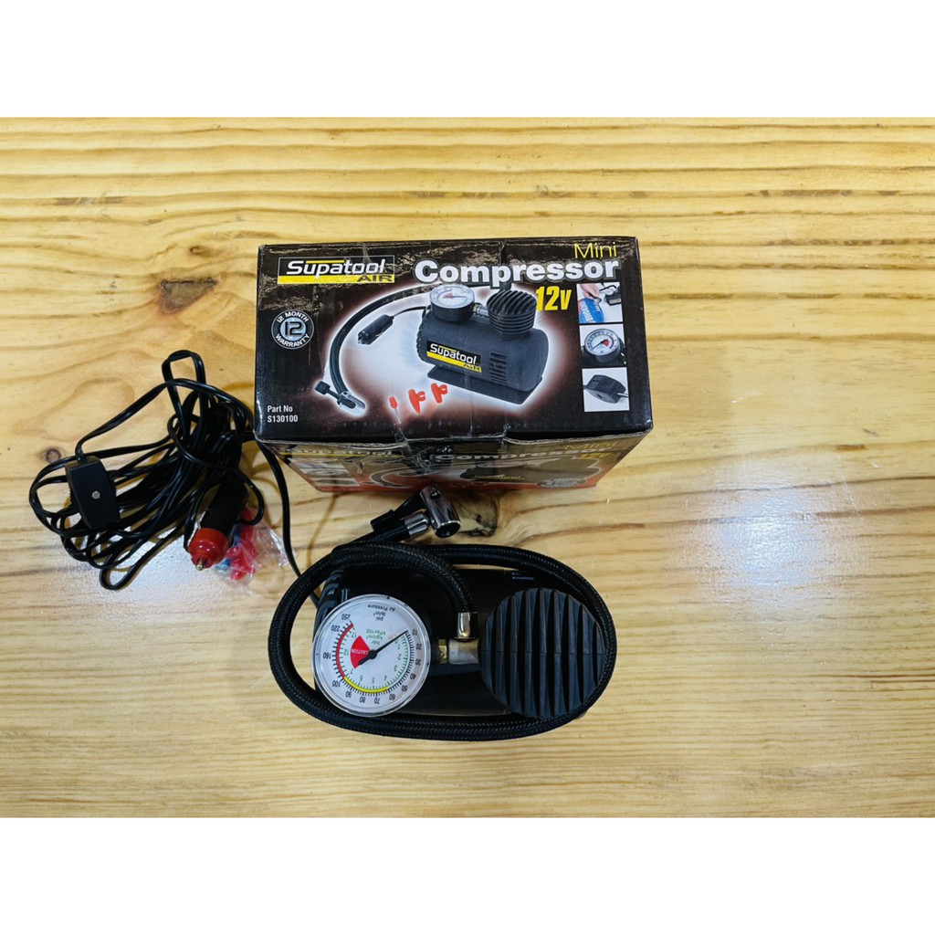 MÁY BƠM LỐP XE HƠI, XE ĐẠP, BANH, PHAO CÁC LOẠI HIỆU SUPATOOL ĐỘ MỚI 80-90% CHÍNH HÃNG NHẬP KHẨU AUSTRALIA