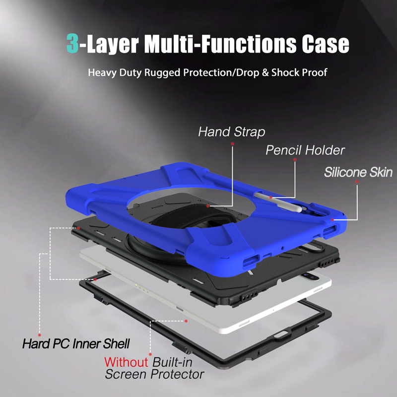 Ốp bảo vệ máy tính bảng chống sốc cho Samsung Galaxy Tab S6  kèm dây đeo