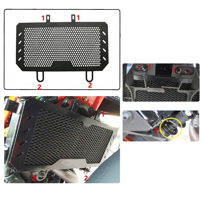 Bảo vệ két nước CNC, che két nước CNC KTM Duke 390 Duke 250 Duke 200 2017_2023
