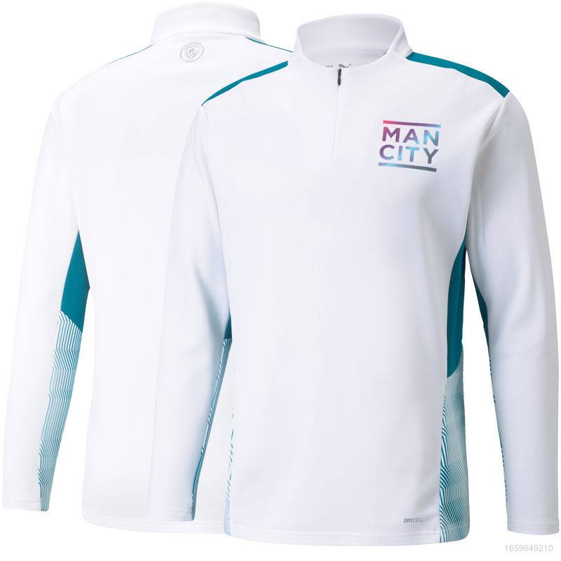Áo Thun Thể Thao Tay Dài Size Lớn Hình Tàu Lửa Manchester City Ấm Áp Trước Khi Chơi Bóng Đá Unisex