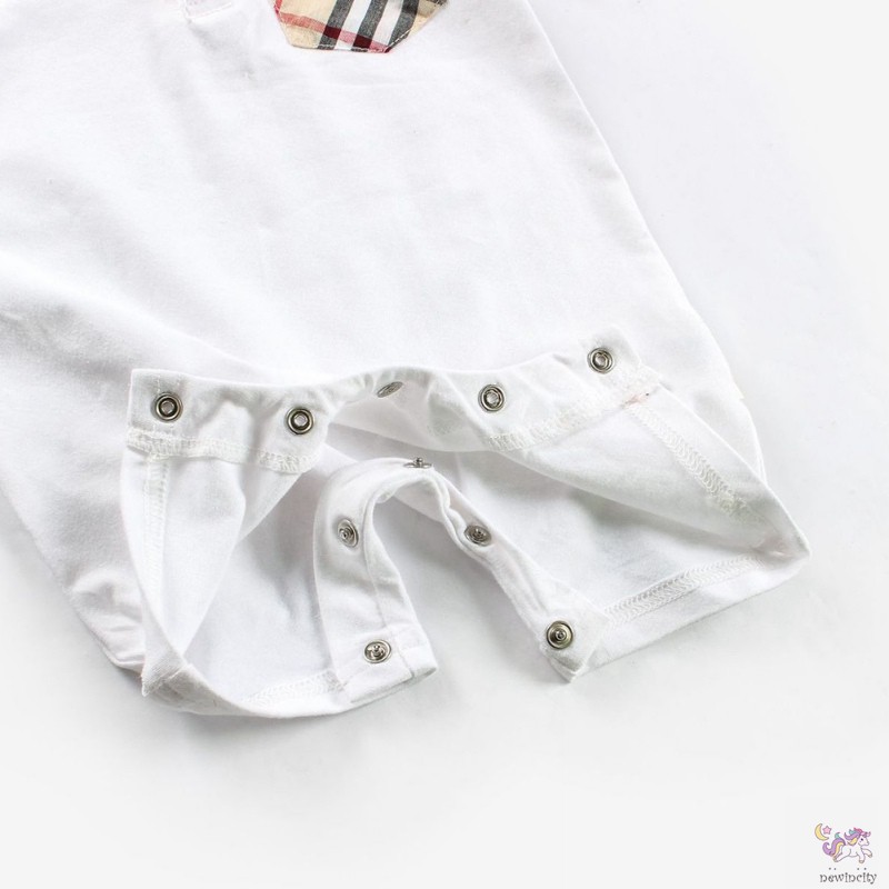 Bộ Áo Liền Quần Caro Hàn Quốc Cho Bé Trai