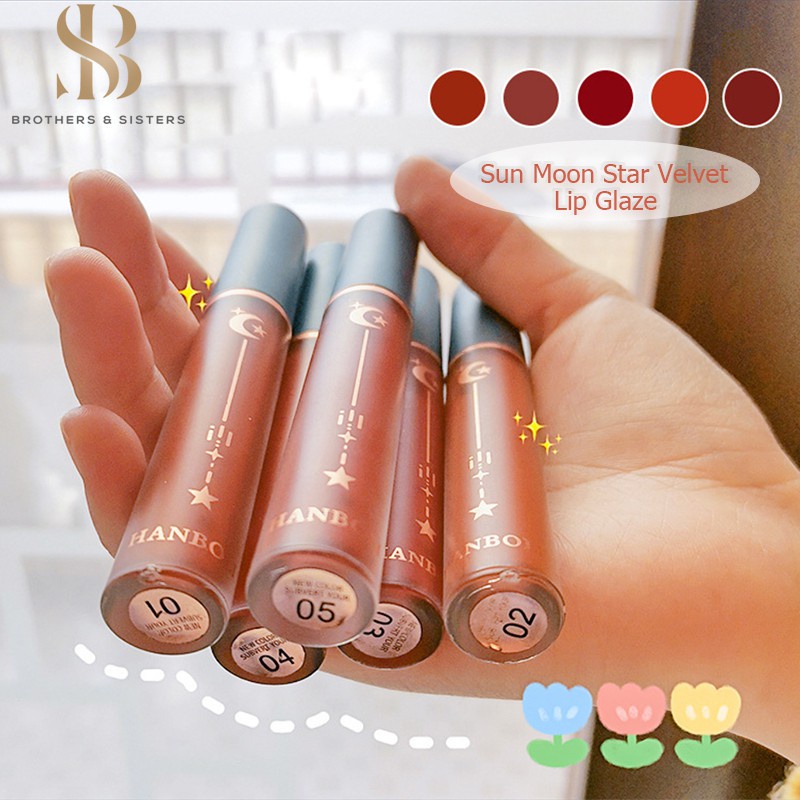 【Shiny B&S】son nội địa trung Matte Lipstick Son màu thấm nước Màu lâu phai Màu thời trang VE môi son dưỡng