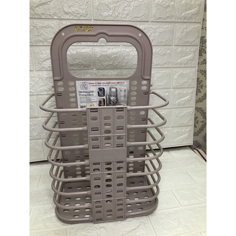 Giỏ đựng đồ thông minh có thể gấp gọn giỏ nhựa đựng quần áo gấp gọn 3379