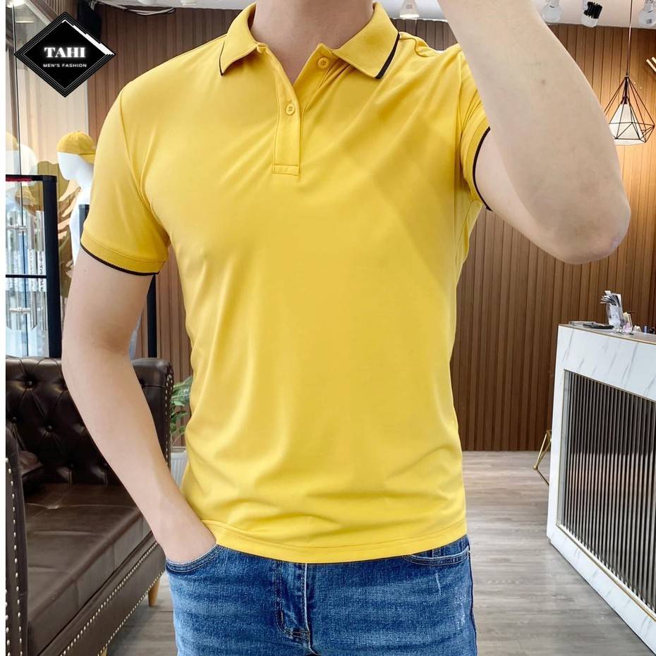 Áo Thun Nam POLO Cotton cá sấu TAHISTYLE Áo Thun Cổ Bẻ Tay Ngắn Cao Cấp Có Viền | BigBuy360 - bigbuy360.vn