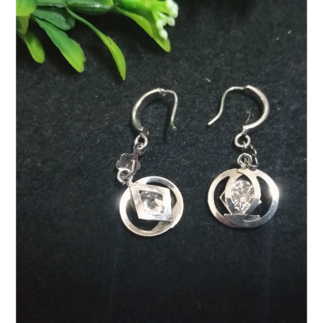 Bông tai inox kiểu dài dạng móc