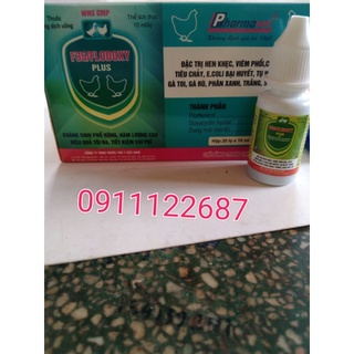 Combo 5 chai flodoxy plus - thuốc đặc hiệu khò khè sưng phù đầu cho gà đá