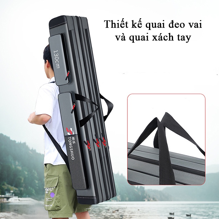 Túi Đựng Cần Câu Tay Cần Câu Máy 2 ngăn 3 Ngăn Chống Thấm Nước Siêu Bền - AA3