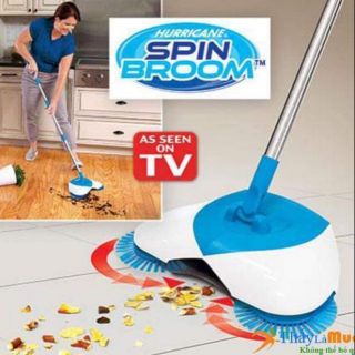 CHỔI LAU NHÀ HÚT BỤI THÔNG MINH SPIN BROOM  y hình