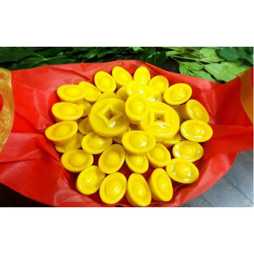 khuôn thỏi vàng, khay thỏi vàng 18 viên - Ice Gold Ingots shape tray VT-KD14