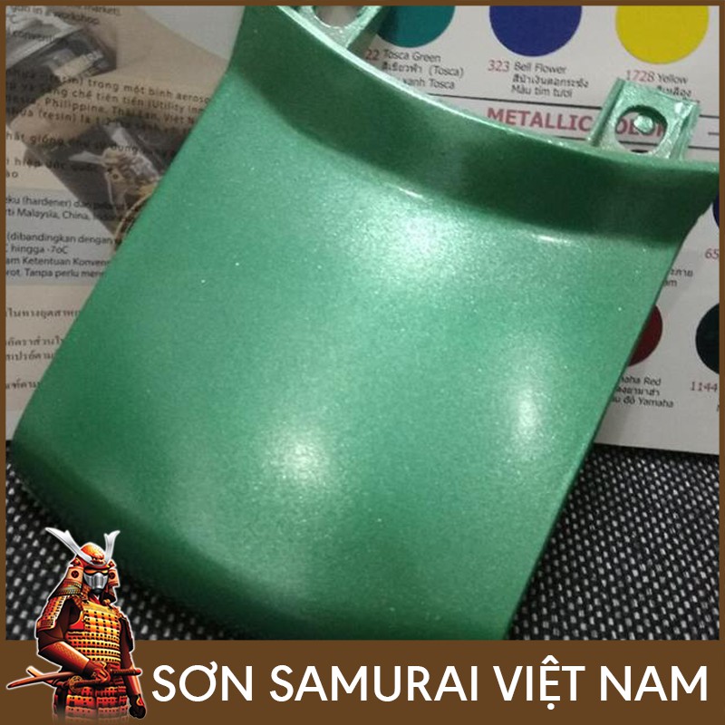 Combo sơn samurai màu ngọc bích 1380 - Sơn samurai