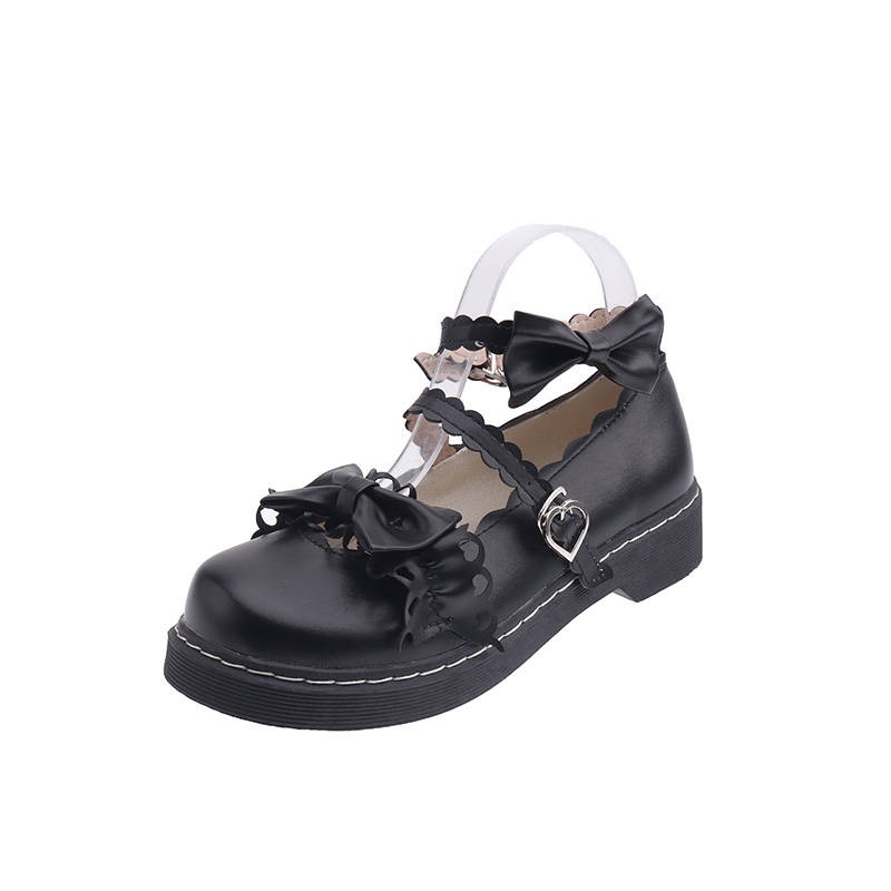 Giày Búp Bê Phong Cách Lolita Nhật Bản Dễ Phối Đồ Thời Trang Xuân Thu Cho Nữ