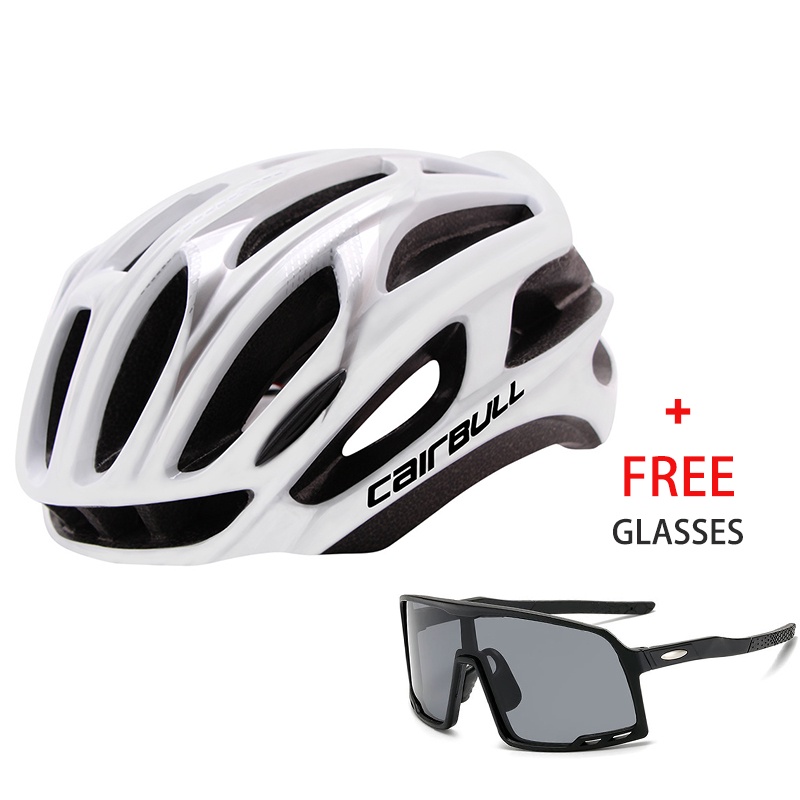 Phụ kiện an toàn cho xe đạp Mũ bảo hiểm xe đạp 4D PRO dành cho cả nam và nữ với kính MTB + có thể điều chỉnh (CB-18)