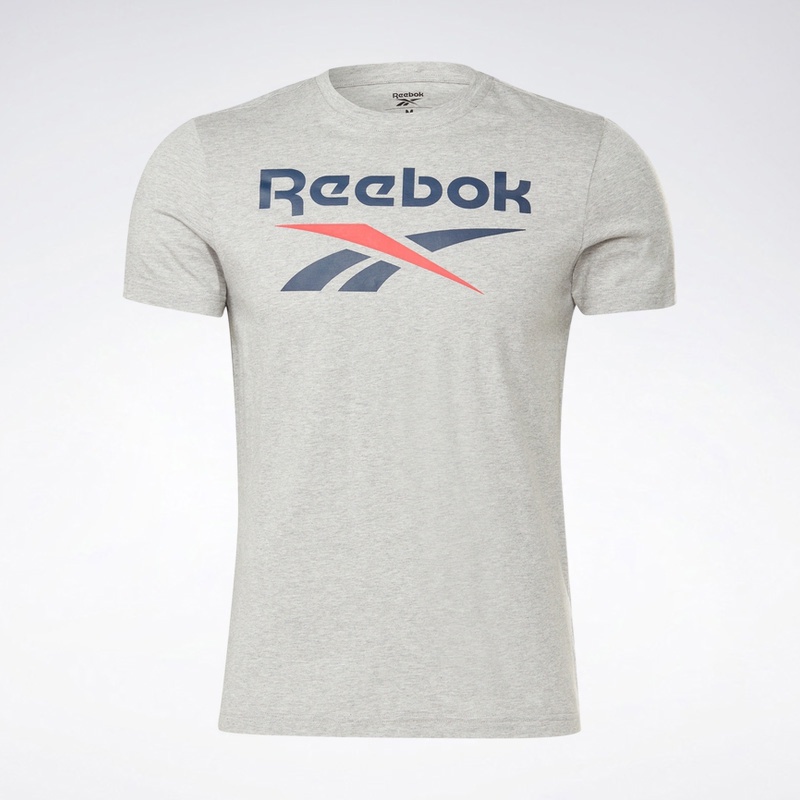 Áo Thun Thể Thao cotton Cổ Tròn Ngắn Tay In LOGO Reebok 6 Thời Trang Nam