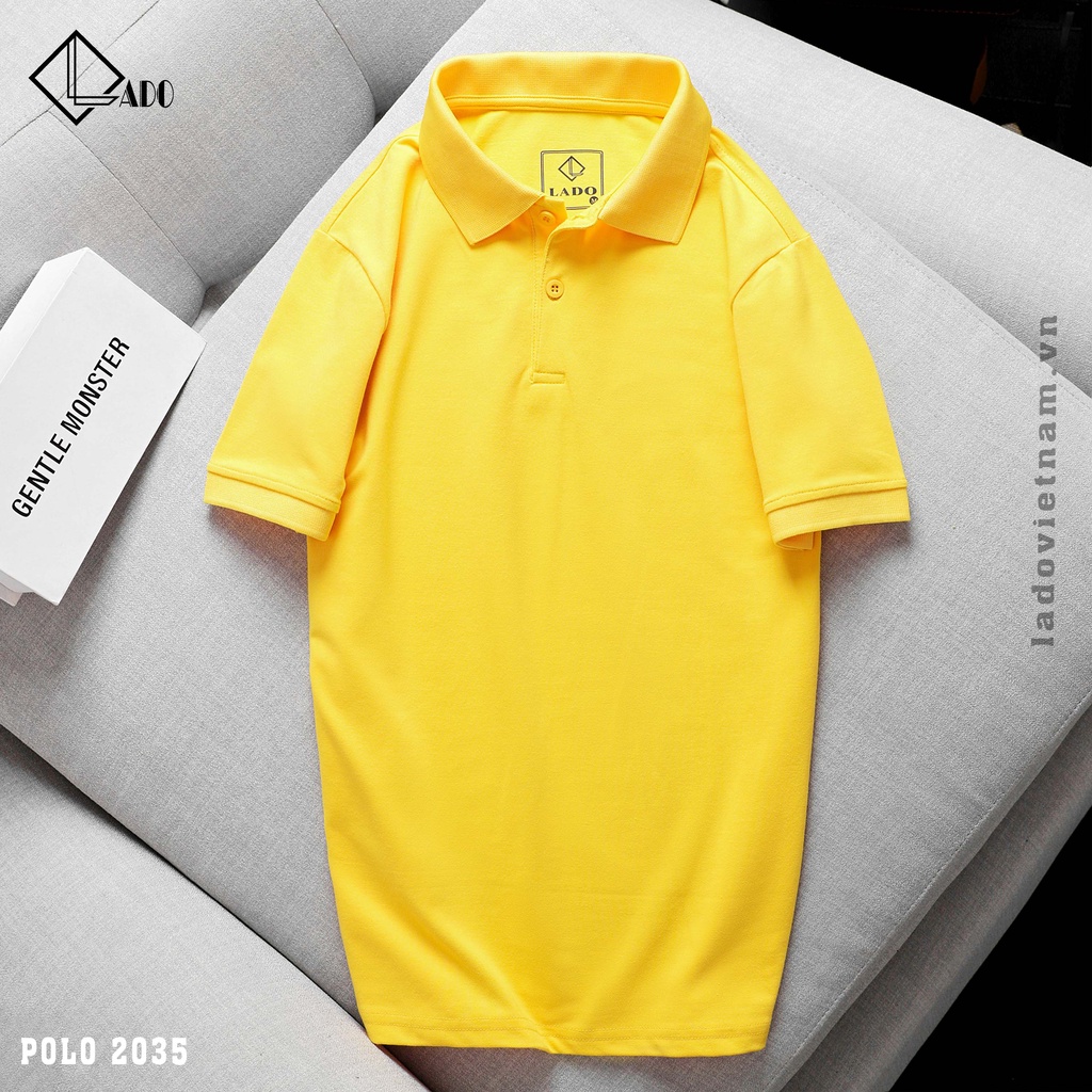 Áo Polo Trơn Màu Vàng Nghệ LADO 2035