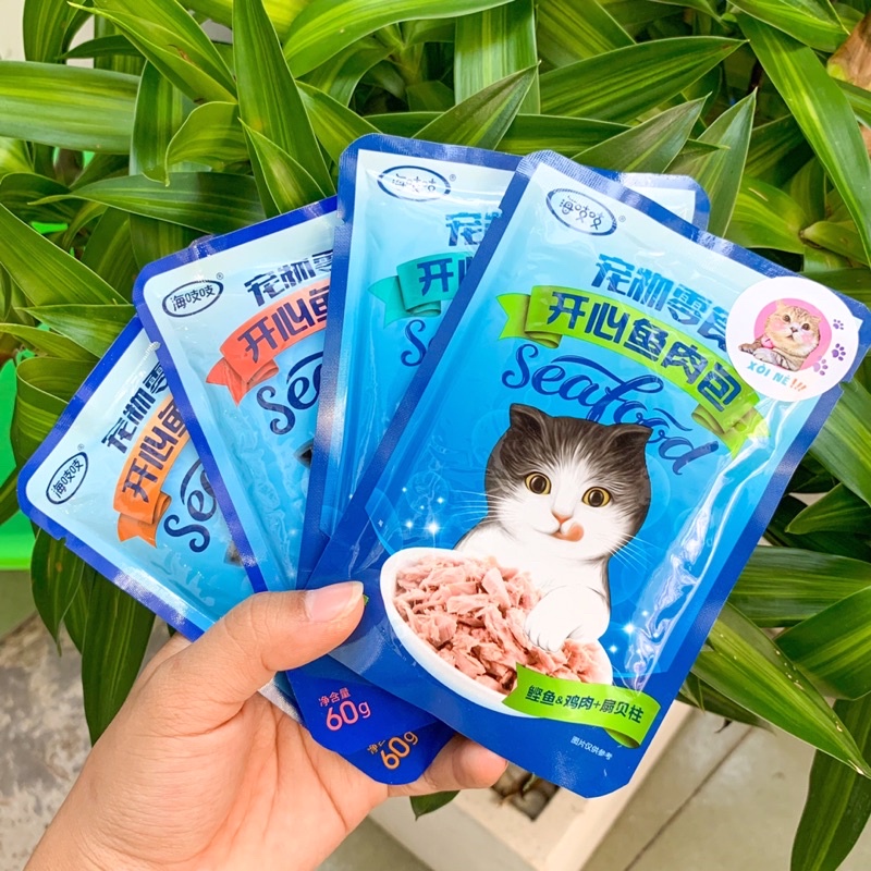 Pate Seafood Cho Mèo Thơm Ngon 60G