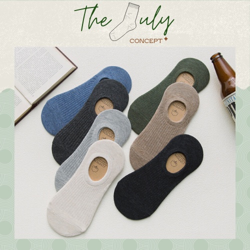 Tất lười nam, vớ lười nam cao cấp chất liệu cotton thấm hút mồ hôi cực tốt kết hợp đệm silicone chống trượt gót chân