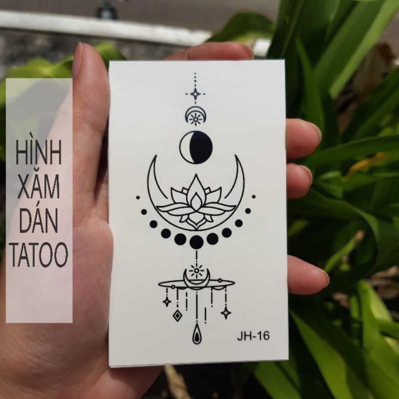 Hình xăm style boho jh16.Xăm dán tatoo mini tạm thời, size &lt;10x6cm