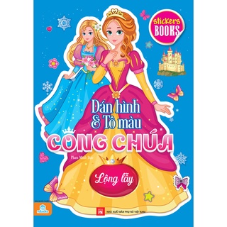 Sách - Dán Hình Và Tô Màu Công Chúa ( Stickers Books ) - ndbooks