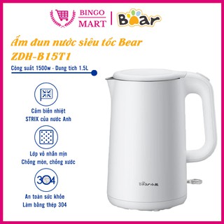 Ấm đun nước siêu tốc bear zdh-b15t1, dung tích 1.5l
