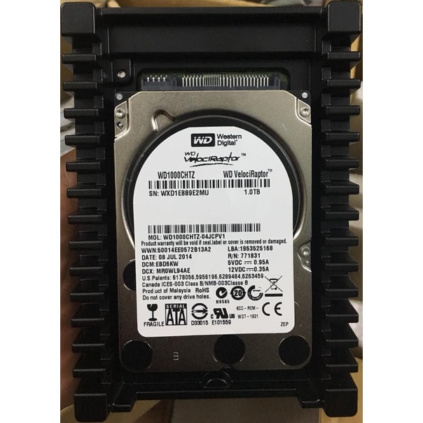 Ổ cứng WD Velociraptor 1T 10krpm Sata 6Gb/s Cache 64M mã WD1000CHTZ