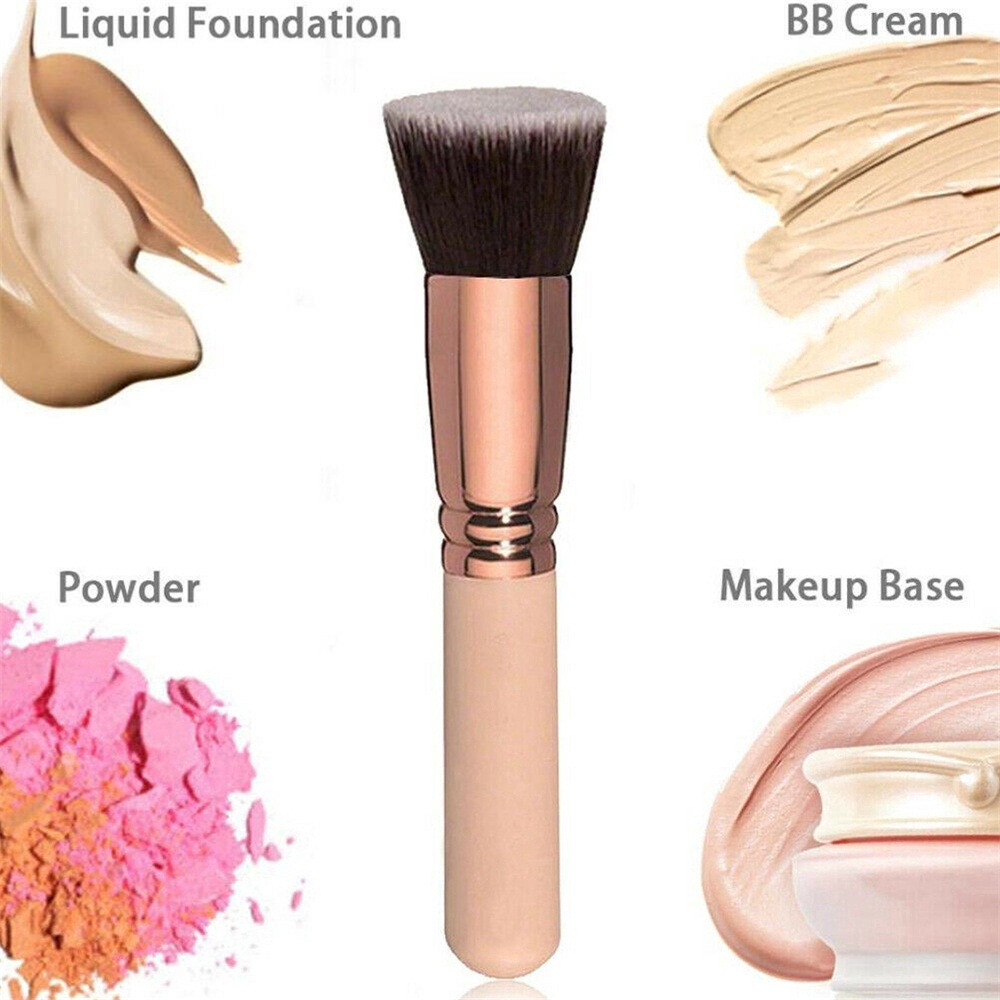 Cọ đầu phẳng cỡ lớn dùng đánh nền hoặc kem màu vàng hồng