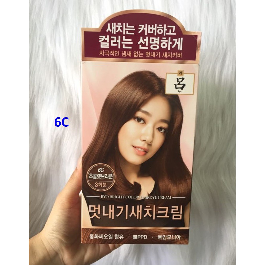 Thuốc nhuộm tóc Ryo dành cho tóc bạc Ryo Premium Dying Hàn Quốc...