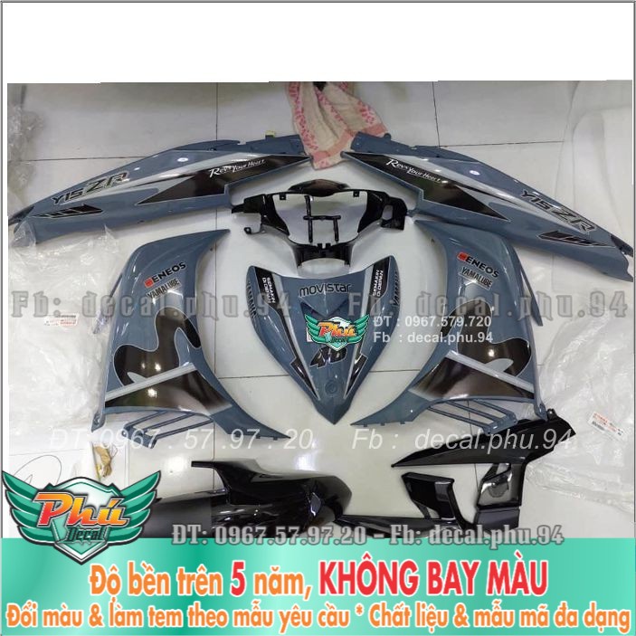 Tem rời Exciter 135 Movistar Xám xi măng (X) -1