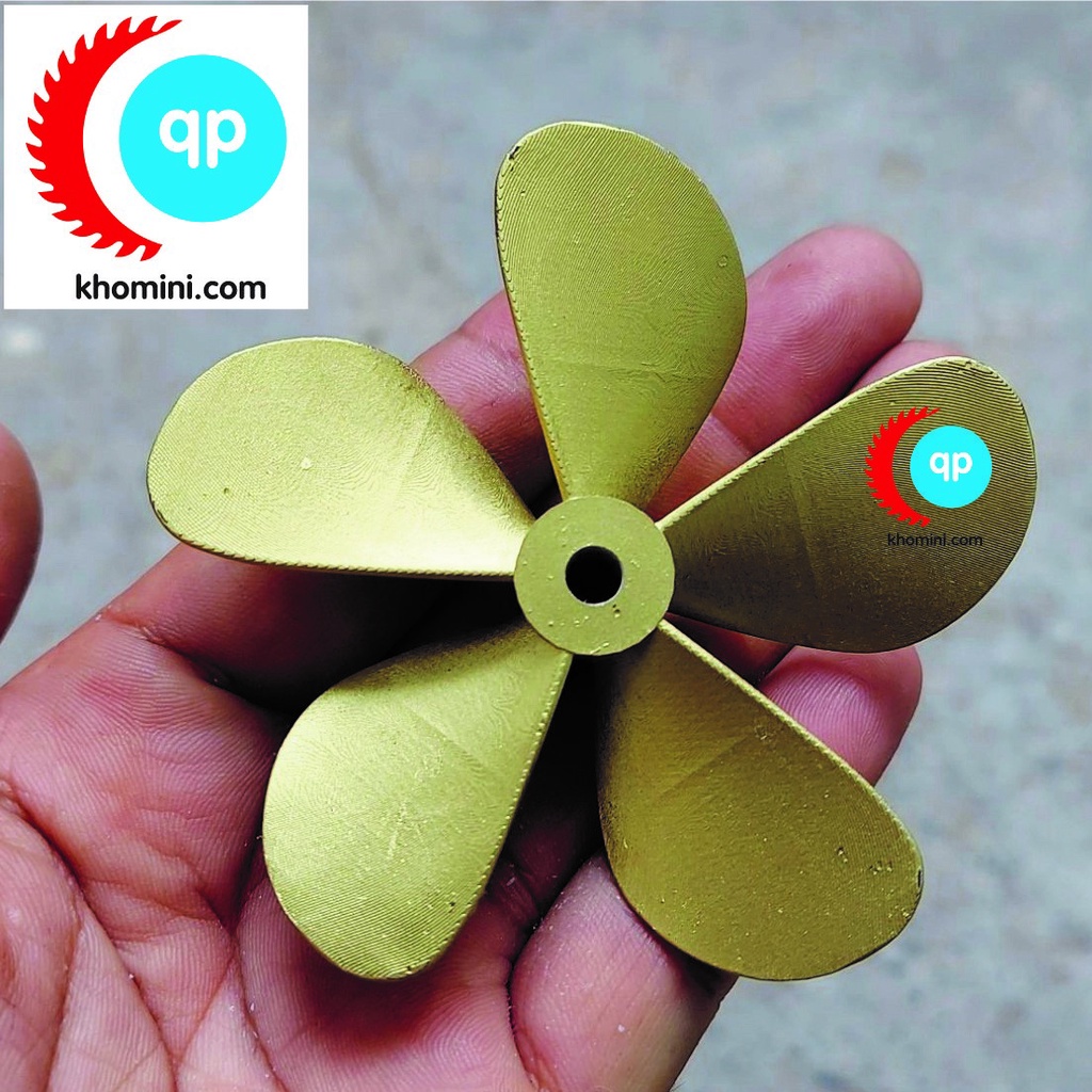 Chân Vịt Mô Hình 5 Cánh, 5cm, Thuận, Nghịch, Tàu mô hình điều khiển RC