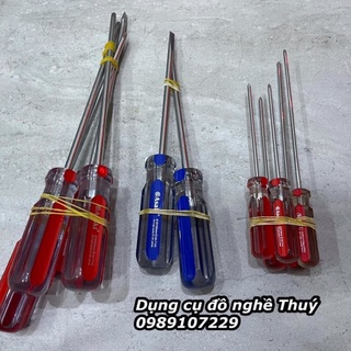 Tua vít / tô vít đầu dẹp và bake cán nhựa trong asaki