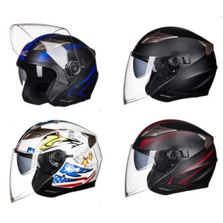 Mũ gxt 708 - mũ bảo hiểm ¾ gxt 2 kính phiên bản cao cấp đủ size