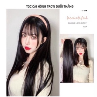 Tóc cài tóc giả duỗi thẳng tóc cài tóc bờm giả