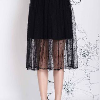 #chânváy xếp li, pha ren