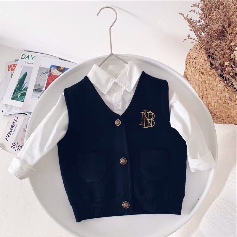 ÁO LEN GHILE VÀ ÁO POLO TRẮNG BÉ