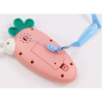 Điện thoại đồ chơi phát nhạc hình thỏ cà rốt chất liệu cao cấp cho bé bkid21