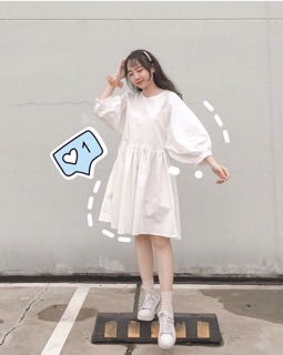 💬Đầm BabyDoll Tay Bồng